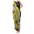 Yellow Polynesia Easter Day Tank Maxi Dress Eggs With Bunny Polynesian Pattern