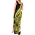 Yellow Polynesia Easter Day Tank Maxi Dress Eggs With Bunny Polynesian Pattern