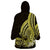 Yellow Polynesia Easter Day Wearable Blanket Hoodie Eggs With Bunny Polynesian Pattern