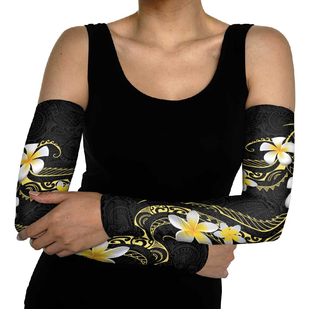Polynesia Tattoo With Plumeria Arm Sleeves Elegant Vibes LT14 - Polynesian Pride