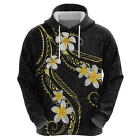 Polynesia Tattoo With Plumeria Hoodie Elegant Vibes LT14 - Polynesian Pride