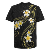 Polynesia Tattoo With Plumeria Rugby Jersey Elegant Vibes LT14 - Polynesian Pride