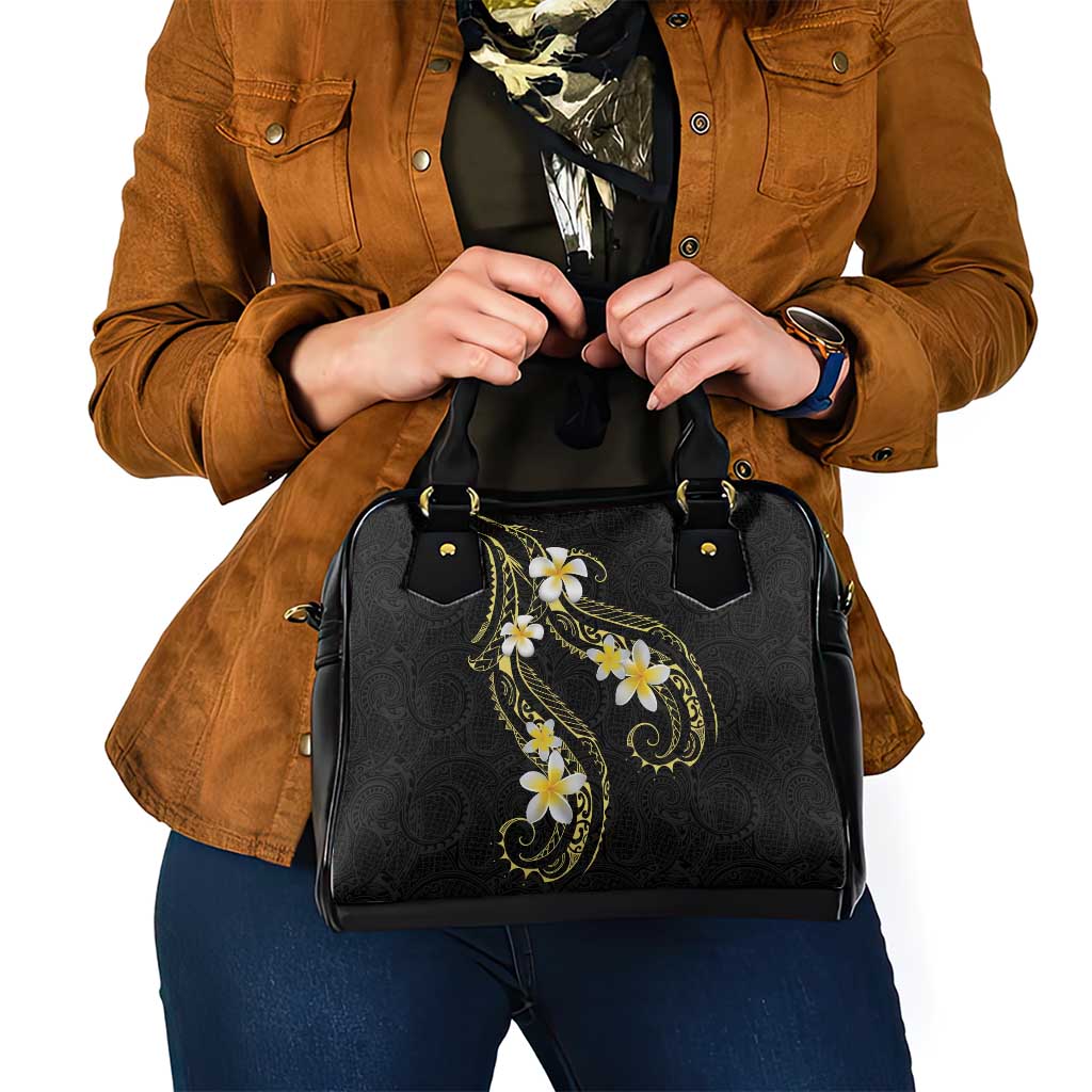 Polynesia Tattoo With Plumeria Shoulder Handbag Elegant Vibes LT14 - Polynesian Pride