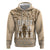 Tonga Father's Day Hoodie Best Dad Ever Tongan Ngatu Pattern - Beige