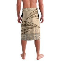 Tonga Father's Day Lavalava Best Dad Ever Tongan Ngatu Pattern - Beige LT14 - Polynesian Pride