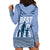 Tonga Father's Day Hoodie Dress Best Dad Ever Tongan Ngatu Pattern - Blue