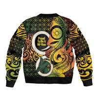 Vanuatu 1980 Bomber Jacket Ni-Van Tamtam Sand Drawing Pattern LT14 - Polynesian Pride