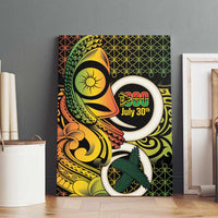Vanuatu 1980 Canvas Wall Art Ni-Van Tamtam Sand Drawing Pattern LT14 - Polynesian Pride