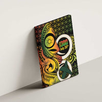 Vanuatu 1980 Canvas Wall Art Ni-Van Tamtam Sand Drawing Pattern LT14 - Polynesian Pride