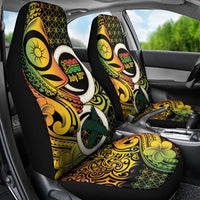 Vanuatu 1980 Car Seat Cover Ni-Van Tamtam Sand Drawing Pattern LT14 - Polynesian Pride
