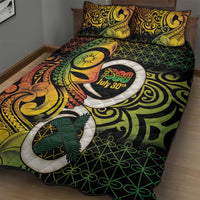 Vanuatu 1980 Quilt Bed Set Ni-Van Tamtam Sand Drawing Pattern LT14 - Polynesian Pride