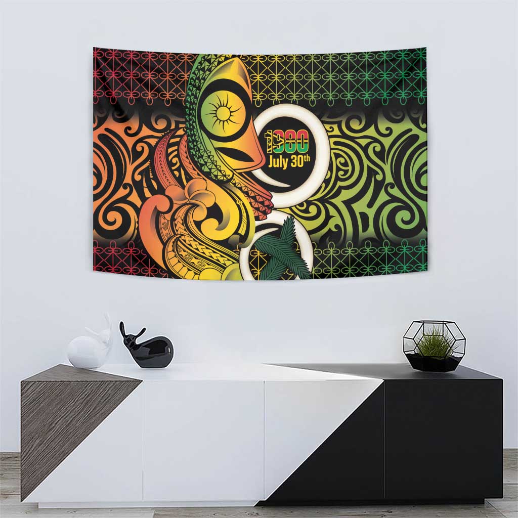 Vanuatu 1980 Tapestry Ni-Van Tamtam Sand Drawing Pattern LT14 - Polynesian Pride