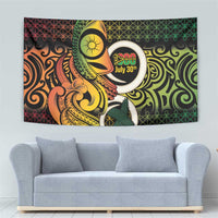 Vanuatu 1980 Tapestry Ni-Van Tamtam Sand Drawing Pattern LT14 - Polynesian Pride