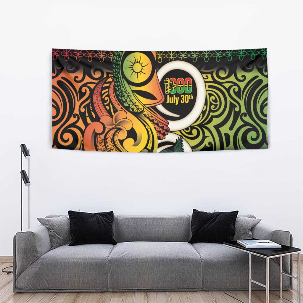 Vanuatu 1980 Tapestry Ni-Van Tamtam Sand Drawing Pattern LT14 - Polynesian Pride