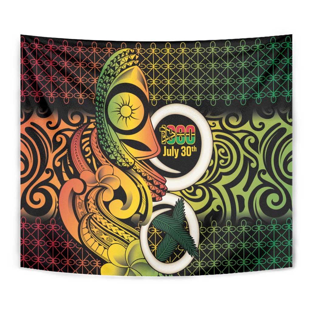 Vanuatu 1980 Tapestry Ni-Van Tamtam Sand Drawing Pattern LT14 - Polynesian Pride