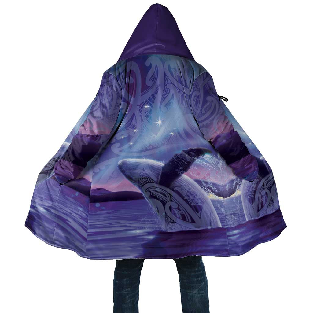 New Zealand Matariki Humpback Whale Cloak Paikea Maori New Year Purple Galaxy LT14 Unisex Purple - Polynesian Pride