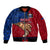 Polynesian Pride Father Day Samoa Bomber Jacket Manuia le Aso Sa o Tama Red Version LT14 Unisex Red - Polynesian Pride