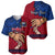 Personalised Father Day Samoa Baseball Jersey Manuia le Aso Sa o Tama Red Version LT14 - Polynesian Pride