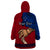 Personalised Father Day Samoa Wearable Blanket Hoodie Manuia le Aso Sa o Tama Red Version LT14 - Polynesian Pride