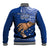 Polynesian Pride Father Day Samoa Baseball Jacket Manuia le Aso Sa o Tama Blue Version LT14 - Polynesian Pride