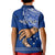 Personalised Father Day Samoa Kid Polo Shirt Manuia le Aso Sa o Tama Blue Version LT14 - Polynesian Pride