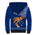 Personalised Father Day Samoa Sherpa Hoodie Manuia le Aso Sa o Tama Blue Version LT14 - Polynesian Pride