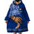 Personalised Father Day Samoa Wearable Blanket Hoodie Manuia le Aso Sa o Tama Blue Version LT14 - Polynesian Pride