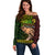 Personalised Father Day Vanuatu Off Shoulder Sweater I Love You Dad Reggae Version LT14 Women Reggae - Polynesian Pride