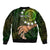 Polynesian Pride Father Day Cook Islands Sleeve Zip Bomber Jacket I Love You Dad Kuki Airani Turtle Pattern LT14 - Polynesian Pride