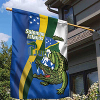 Solomon Islands Independence Day Garden Flag Happy 7 July Crocodile Flag Style LT14 - Polynesian Pride
