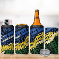 Halo Olaketa Solomon Islands Tapa Pattern 4 in 1 Can Cooler Tumbler LT14 - Polynesian Pride