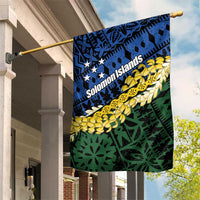Halo Olaketa Solomon Islands Tapa Pattern Garden Flag LT14 House Flag Blue - Polynesian Pride