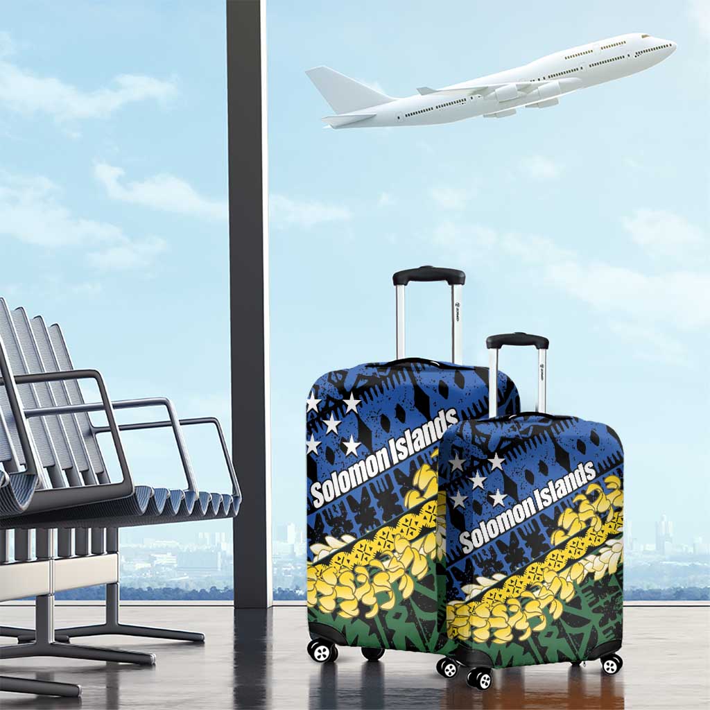 Halo Olaketa Solomon Islands Tapa Pattern Luggage Cover LT14 - Polynesian Pride