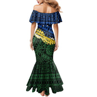 Halo Olaketa Solomon Islands Tapa Pattern Mermaid Dress LT14 - Polynesian Pride