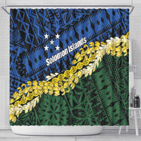 Halo Olaketa Solomon Islands Tapa Pattern Shower Curtain LT14 - Polynesian Pride