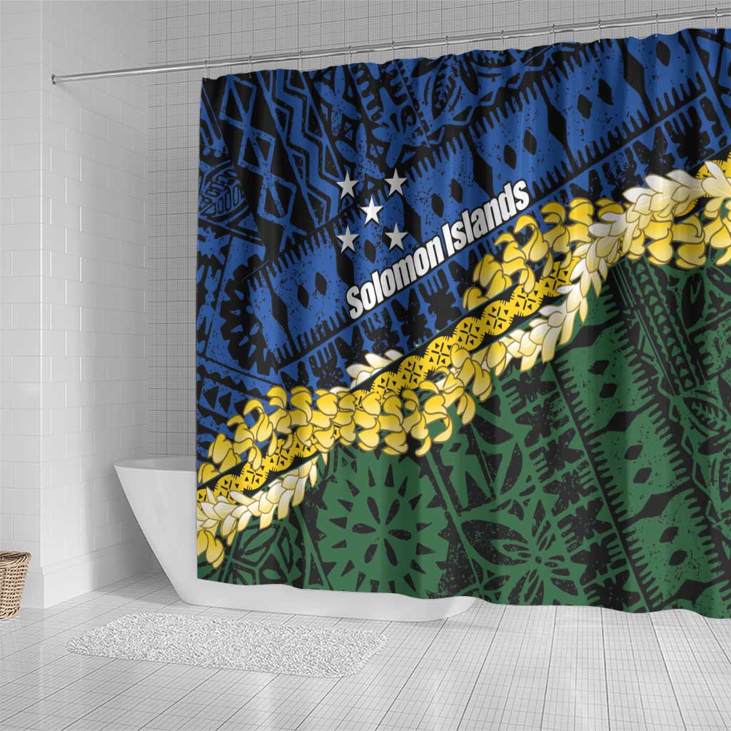 Halo Olaketa Solomon Islands Tapa Pattern Shower Curtain LT14 - Polynesian Pride