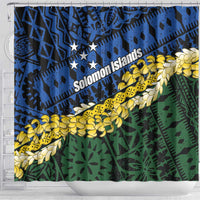 Halo Olaketa Solomon Islands Tapa Pattern Shower Curtain LT14 - Polynesian Pride