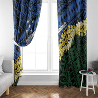 Halo Olaketa Solomon Islands Tapa Pattern Window Curtain LT14 - Polynesian Pride