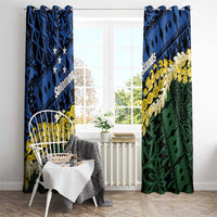 Halo Olaketa Solomon Islands Tapa Pattern Window Curtain LT14 - Polynesian Pride