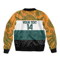 AUNZ Rugby Custom Bomber Jacket Australia Kangaroo New Zealand Silver Fern LT14 - Polynesian Pride
