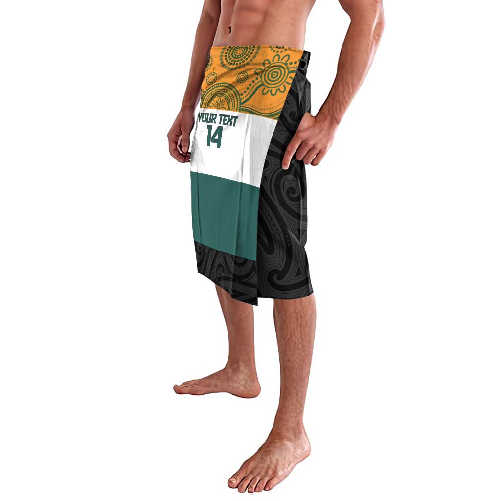 AUNZ Rugby Custom Lavalava Australia Kangaroo New Zealand Silver Fern LT14 - Polynesian Pride