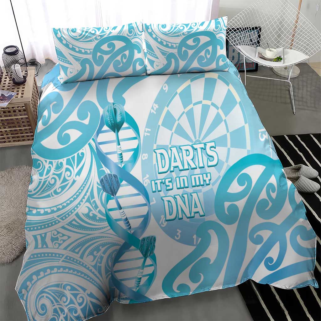New Zealand Darts Bedding Set Aotearoa Maori Its In My DNA White LT14 - Polynesian Pride