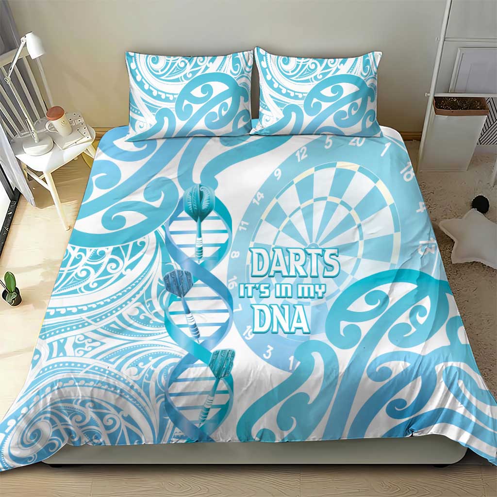New Zealand Darts Bedding Set Aotearoa Maori Its In My DNA White LT14 - Polynesian Pride