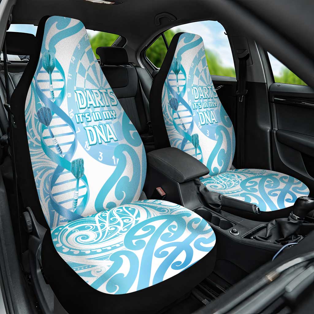 New Zealand Darts Car Seat Cover Aotearoa Maori Its In My DNA White LT14 One Size White - Polynesian Pride