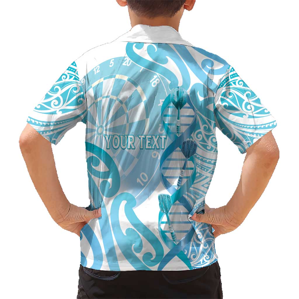 Personalised New Zealand Darts Hawaiian Shirt Aotearoa Maori Its In My DNA White LT14 - Polynesian Pride