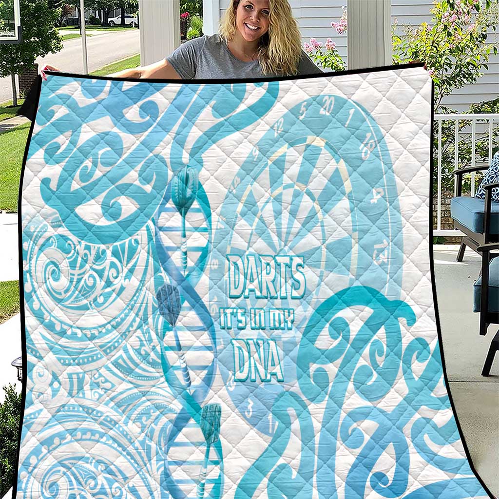 New Zealand Darts Quilt Aotearoa Maori Its In My DNA White LT14 White - Polynesian Pride