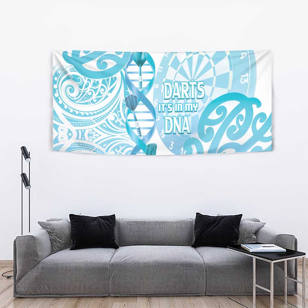 New Zealand Darts Tapestry Aotearoa Maori Its In My DNA White LT14 - Polynesian Pride