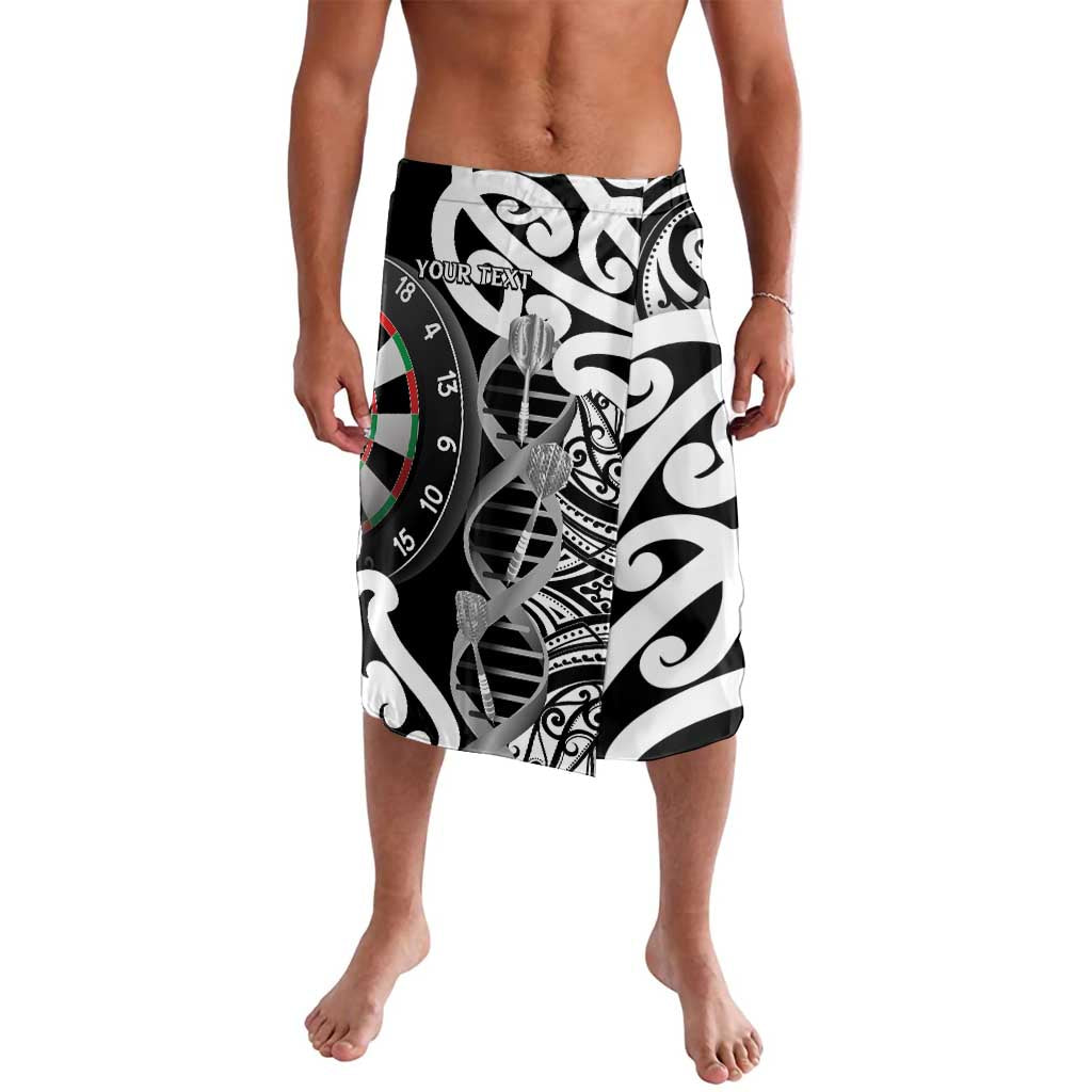 Personalised New Zealand Darts Lavalava Aotearoa Maori Its In My DNA Black LT14 Black - Polynesian Pride