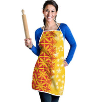 Kahili Quilt Hawaii Apron Tropical Flower Seamless Half Style LT14 - Polynesian Pride