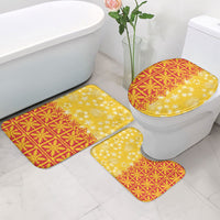 Kahili Quilt Hawaii Bathroom Set Tropical Flower Seamless Half Style LT14 - Polynesian Pride